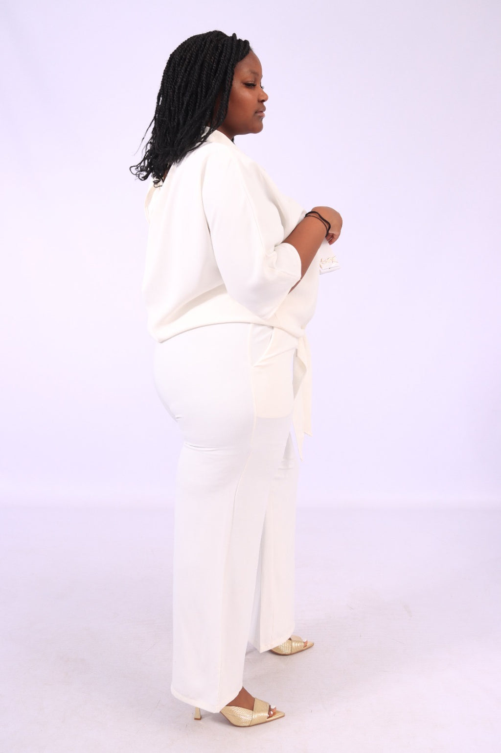 White 2 piece outfit