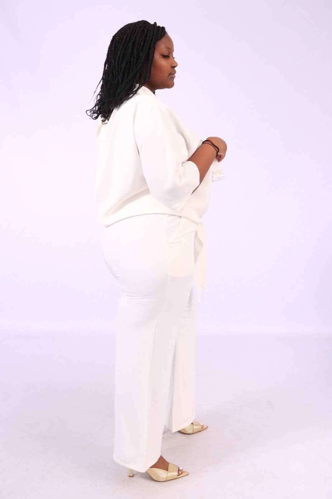 White 2 piece outfit