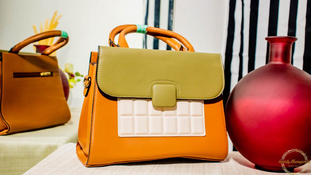 Brown ladies Handbag