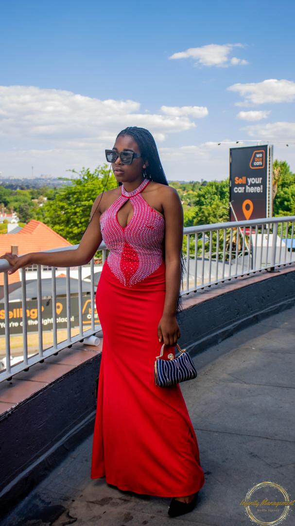Red and Pink Occasional Dress
